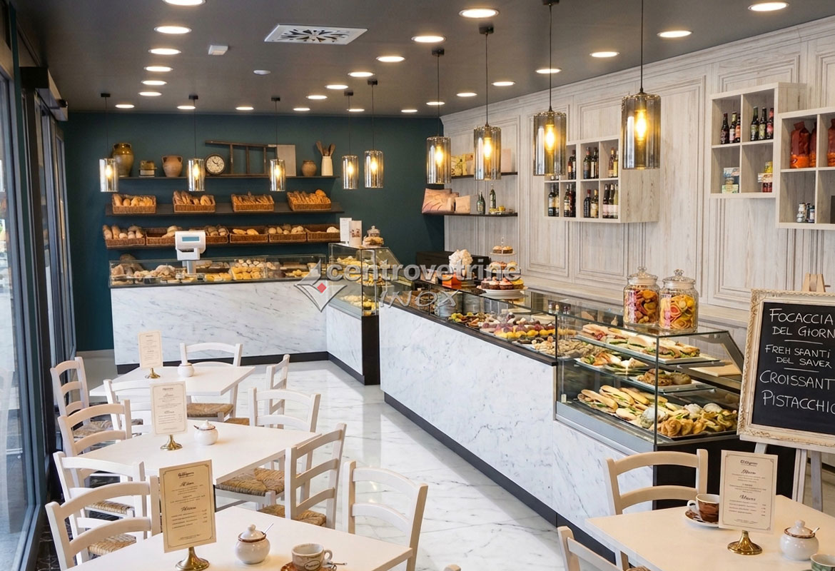 REALIZZAZIONI LOCALI COMMERCIALI FOOD CENTROVETRINEINOX
